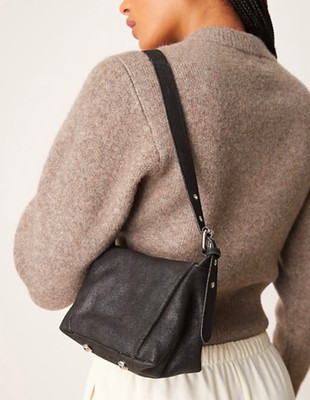 Isabel Marant Black Small Shoulder Bag Magnetic Closure Adjustable Strap
