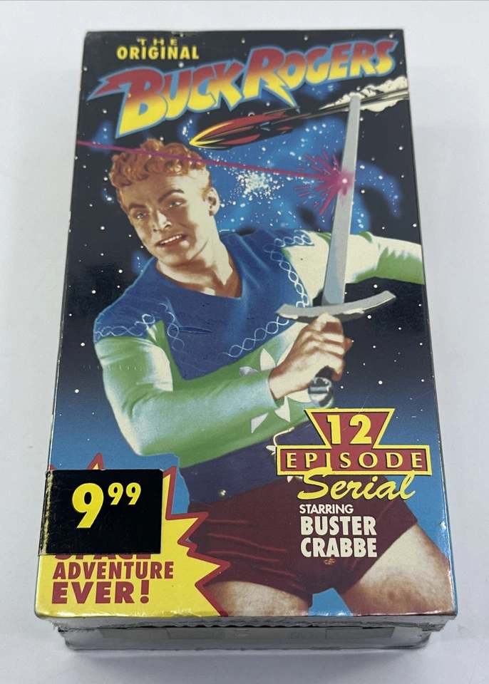 The Original Buck Rogers 12 Episode Serial VHS 1991 / 2-Tape Box Set Crabbe NEW - Image 2 of 4