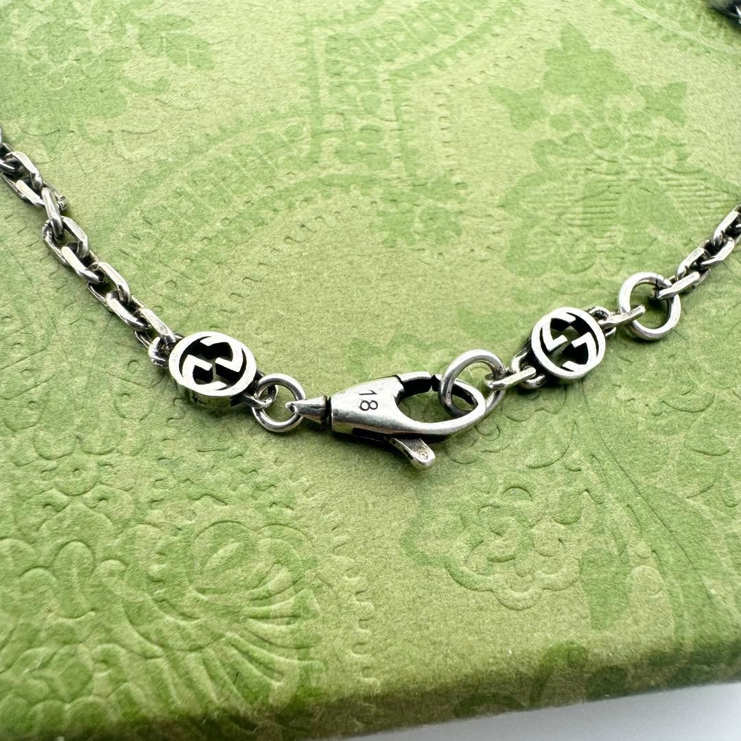 GUCCI Bracelet Bangle Interlocking Heart Silver 9… - image 23