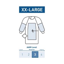 McKesson Fabric-Reinforced Surgical Gown with Towel 2X-Large 1 Ct