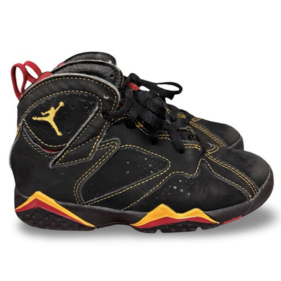 #ad Nike Air Jordan 7 Retro Citrus PS Kids Toddler 11C Black Red Yellow DJ2778 081 $45.00