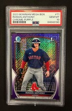 Roman Anthony 2023 Bowman 1st Mega Box #BCP-71 Chrome Purple /250 PSA 10