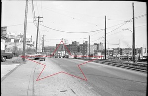 SEPTA Brill Car's 3 & 7 at 69th Street Terminal Upper DarbyOriginal B&W Negative