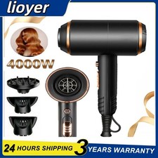4000W Professional Hair Dryer Ionic Fast Drying Hairdryer with Diffuser Nozzle*