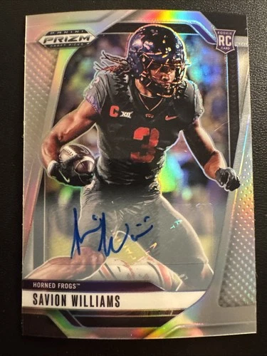 2025 Panini Prizm Draft Picks Football Silver Autographs Savion Williams #119