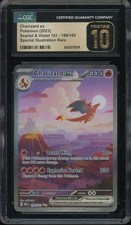 CGC PRISTINE 10 Charizard ex 199/165 Sv: Scarlet Violet 151 Holo SIR