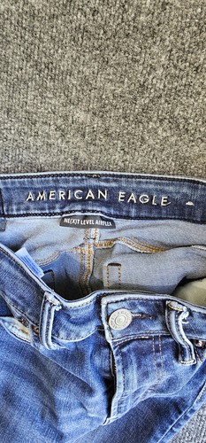 American Eagle Jeans Herren 26x29 Etikett 28x28 Airflex Stretch Slim Dunkelblau - Bild 6 von 12