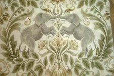 NWT Curated Kravet 2 pc Window Curtains Elephant Damask Cotton ea 50" x 96" lg