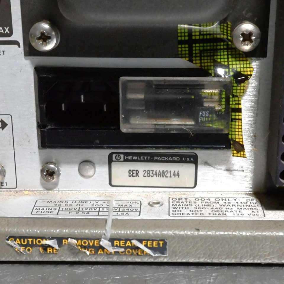 HP 8902A Measuring Receiver 150kHz - 1300 MHz Opt 002/030/032/037/C16 ...