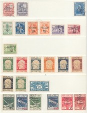 FIUME - 1920-23 issue MLH - set