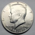 1976-S 40% Silver Kennedy Bicentennial Half Dollar in Brilliant Uncirculated