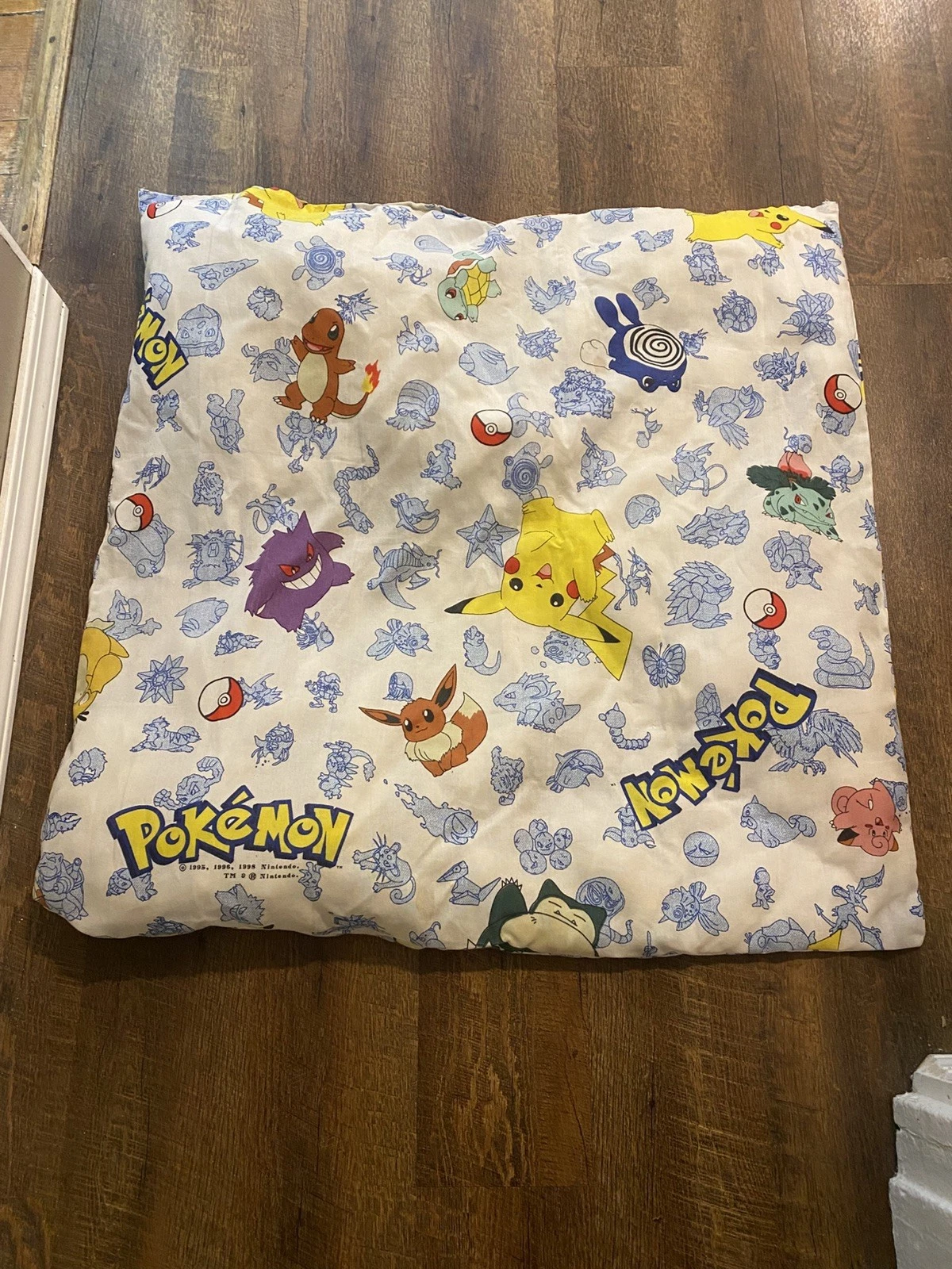 Vintage 1990s Pokémon Crib Pad 32x32 – Rare Nursery Bedding Collectible