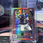 2025 Topps Chrome Jaxson Dart Football  Leather Refractor RC #306 Giants Rookie