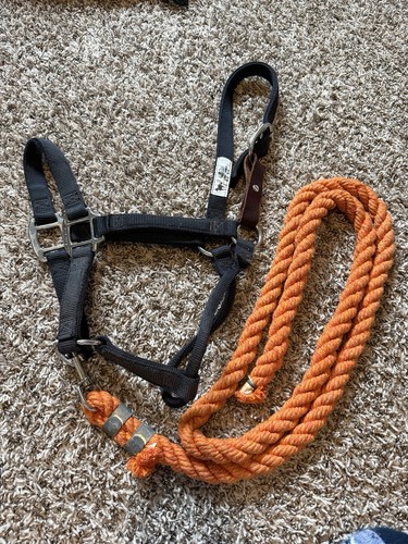 Nylon Breakaway Horse Halter And Lead Large Horse