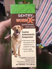 SENTRY HC WormX DS pyrantel pamoate Canine Suspension De-wormer Exp 06/24