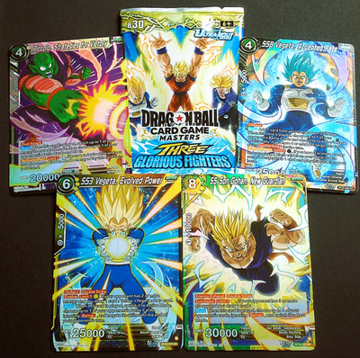 Dragon Ball Super Three Glorious Fighters BT30 Super Rare Holo Einzelkarten