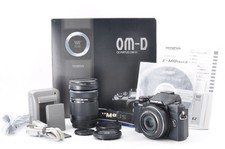 Olympus OM-D E-M10 Mark II 16MP Camera 14-42mm 40-150mm Lens Kit Box Japan 0728