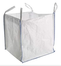 6 x Bulk Bags 1 Tonne Builders 85x85x85 cm Rubble Sand Soil Garden Waste Sack