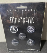 2007 New Criss Angel Mind Freak Pin Set of 5