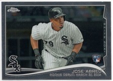 2014 Topps Chrome Update Jose Abreu Rookie Card RC #MB-41 White Sox. rookie card picture