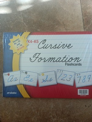 Abeka Cursive Formation Flashcards (K4-K5)