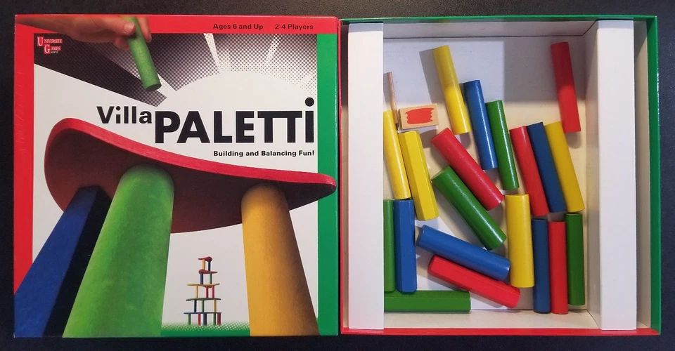 Villa Paletti Building & Balancing Board Game 2001 University Games Complete - Image 2 of 4