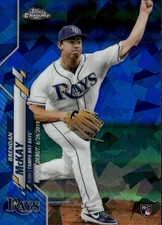 2020 Topps Chrome Update Sapphire Edition Brendan McKay #U-60 Tampa Bay Rays 21B