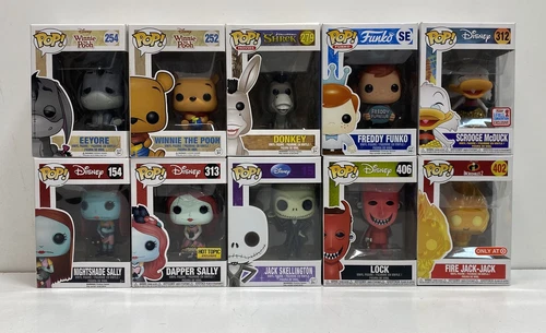 Assorted Bundle of 10 Funko Pop Figures