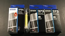 Claria GENUINE Ink Epson XP Printer Series 273 XL Black Photo Black Yellow