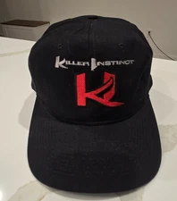 90's Vtg . Killer Instinct Snap Back Baseball Hat Fred Meyer Logo Promo Hat