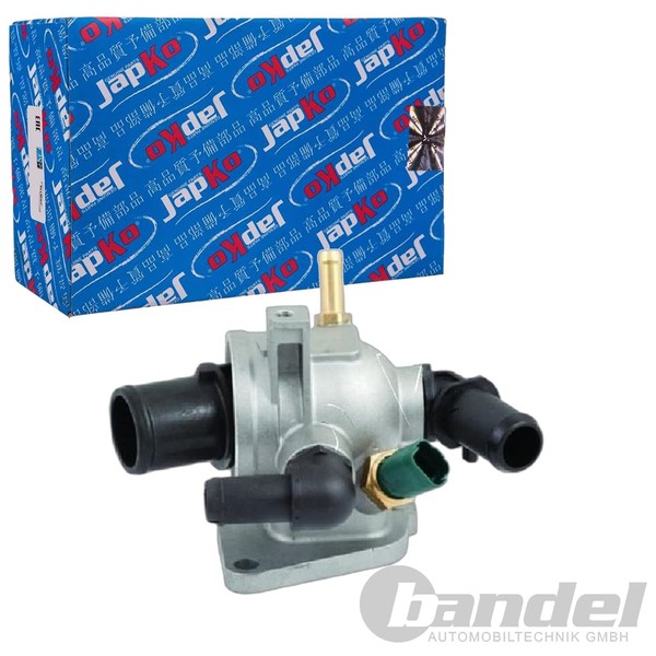 Japko Thermostat 88°C Passend FüR Alfa Romeo Mito Fiat 500 Doblo Fiorino Grande-image