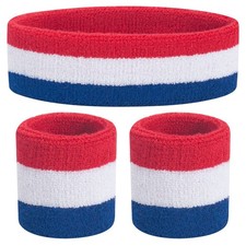 Kids Sweatbands Toddler Headband Wristband Set - Athletic Cotton Baby Sweat B...
