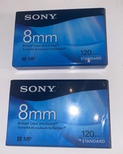 Lot of 2 Sony 8mm Standard Video Camcorder Tapes MP 120 Minute New 3
