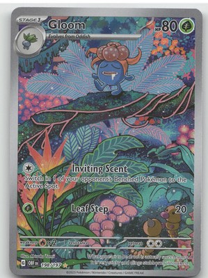 2023 S&V Obsidian Flames Gloom Secret Rare #198/197
