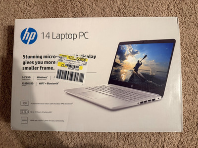 New HP 14-dk1032wm 14'' Full HD AMD Ryzen 3 3250U 4GB RAM 128GB SSD Win 10