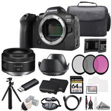 Canon EOS R6 II + RF 50mm f/1.8 STM Lens +64GB +Ext Bat+ 3 PC Filter- Kit