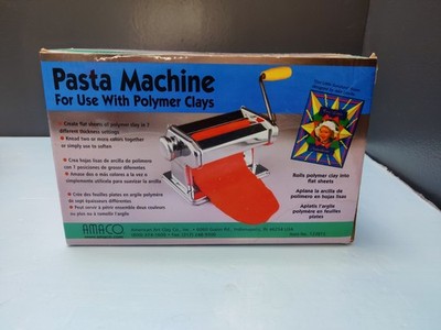 NEW Amaco Craft PASTA MACHINE For Use With Polymer CLAYS And Soft METAL SHEETS
