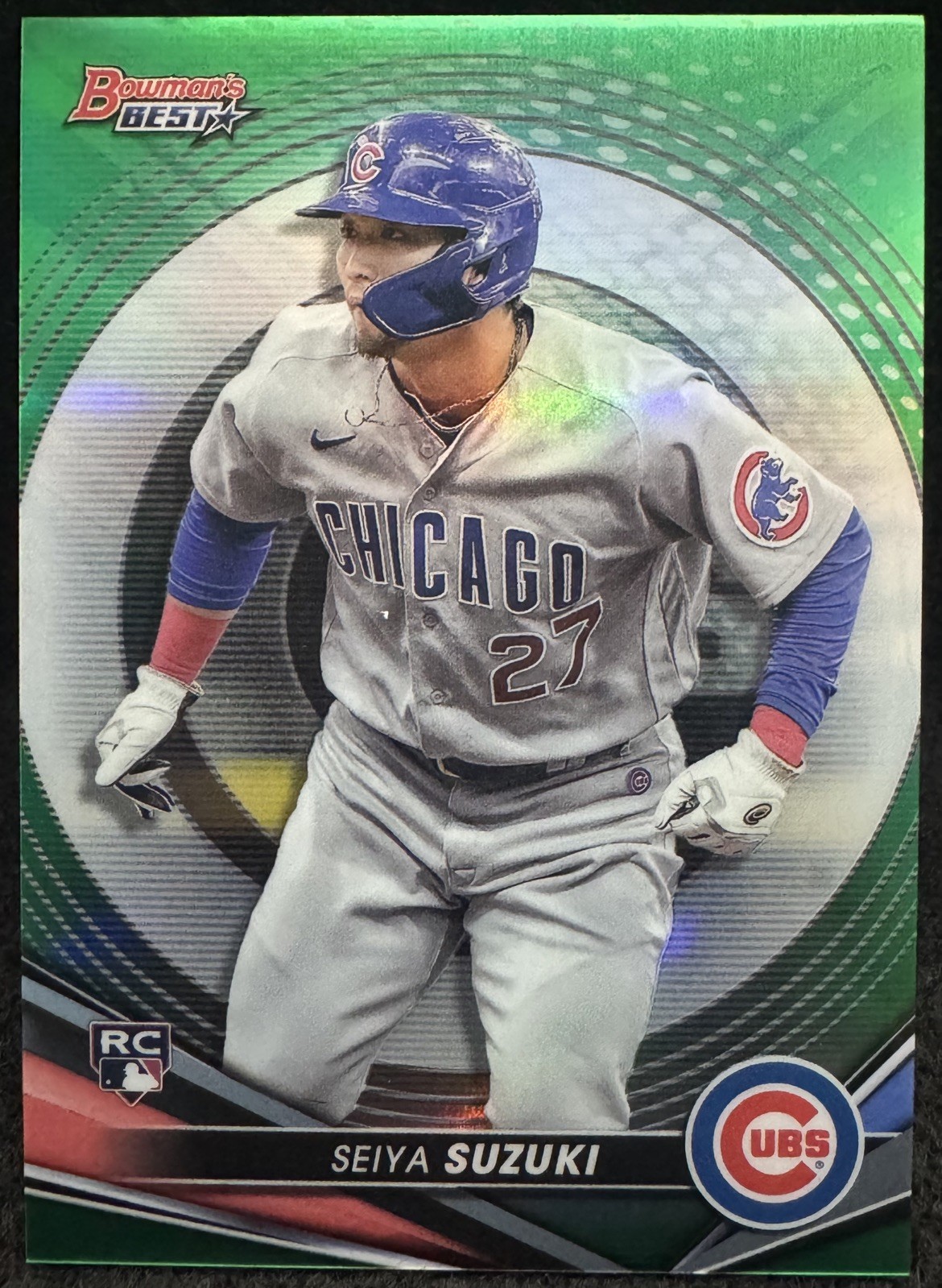 2022 Bowman’s Best Seiya Suzuki RC Green Refractor 29/99 #41