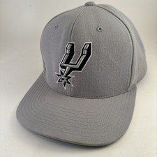 San Antonio Spurs Mitchell & Ness Gray Black Snapback Hat NBA