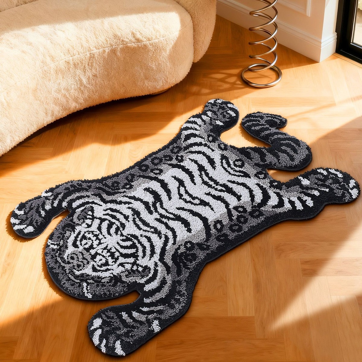 Tibetan Tiger Bath Mat 24x40 Non-Slip Tufted Ultra-Soft Absorbent