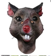 Scar Rat Head Mask Animal Mouse for Halloween Costume Party Prop
