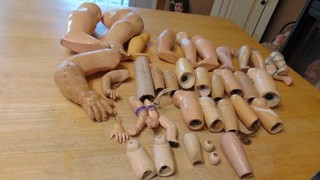 Antique Misc. Lot Of Doll Parts #1