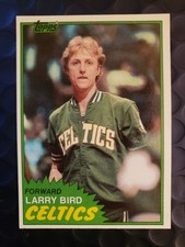 1981 Topps Larry Bird #4 Minty Nice, 4 Sharp Corners. High End Condition