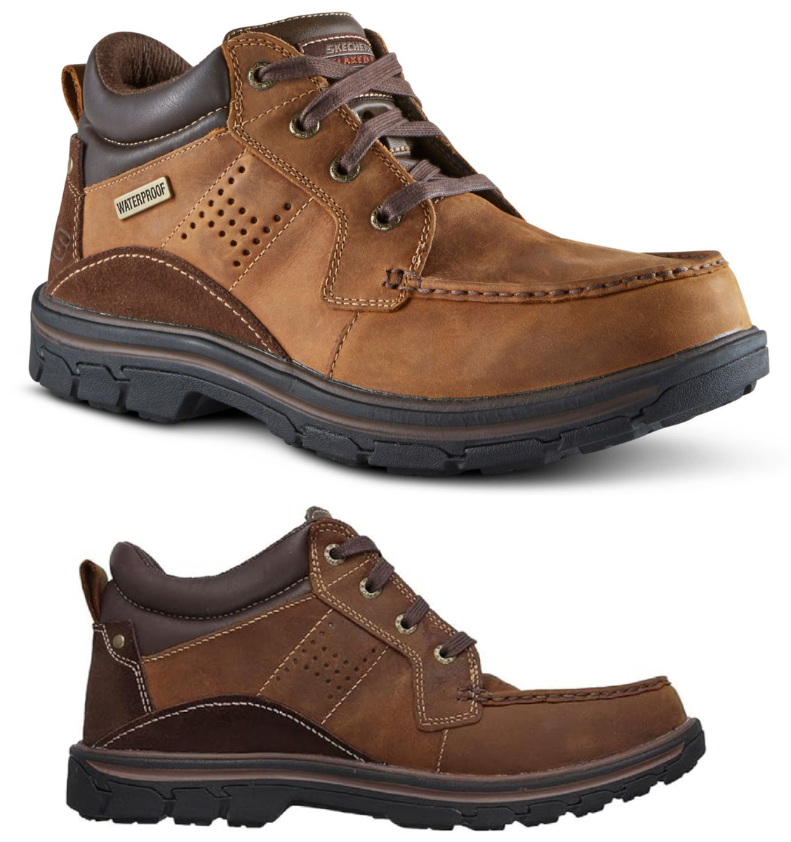 Skechers Segment Melego Leather Chukka Men's Waterproof Boot Extra