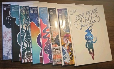  Eight Billion Genies #1-8 Complete Set  (2022-2023) Image Comics NM+ 