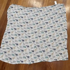 Aden  Anais Muslin Safari Animals Baby Blanket Swaddle Wrap 44  x49  