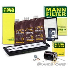 MANN INSPEKTIONSPAKET + 3l 5W-30 MOTOR&Ouml;L F&Uuml;R HYUNDAI I10 1.0 1.2 BJ AB 2011
