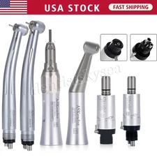 Dental E-generator LED 3-Spary High/Low Speed Handpiece Kit Straight 4Hole/2Hole