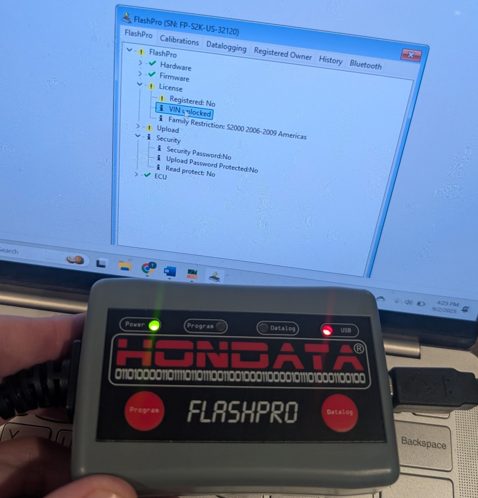 UNLOCKED FLASH-PRO FOR 2006-2009 HONDA S2000 flash pro s2k FP-S2K-US 06 07 08 09