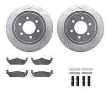 WGVH1-54075 R1 Concepts 2-Wheel Set Brake Disc and Pad Kits Rear for Mark LT